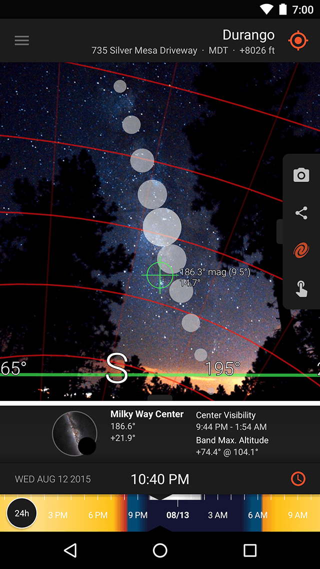 Screenshot - Live View (Milky Way)