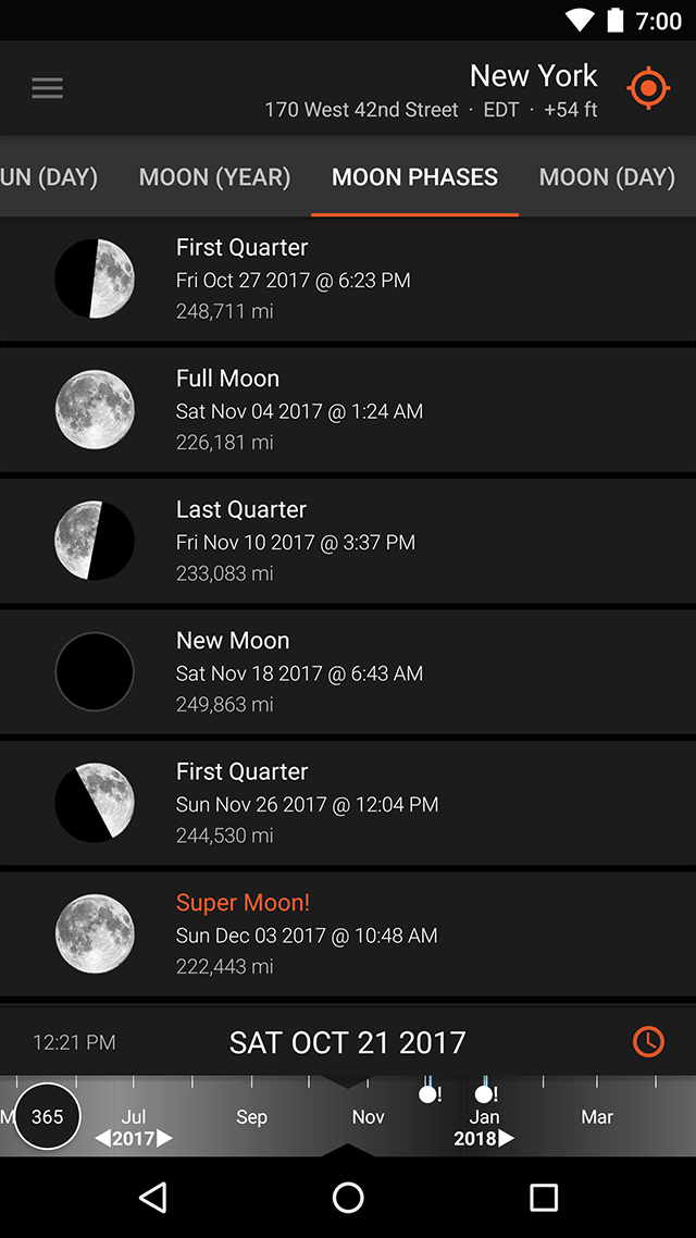 Screenshot - Ephemeris - Moon Phases